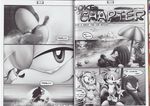  absurd_res amy_rose amy_untold beach bikini breasts canine comic doujin female fox hedgehog hi_res island knuckles_the_echidna male miles_prower monochrome palm_tree sand seaside shells skimpy sonic_(series) sonic_the_hedgehog sunset tc tears umbrella 