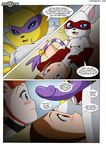  bdsm bondage canine comic digihentai digimon dildo domination female female_domination fox gatomon human kari lesbian palcomix renamon rika_nonaka sex_toy strapon 