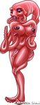  alpha_channel celia cephalapoda cephalopod female giant_squid jessica_anner masturbation red solo squid tentacles 