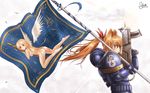  adeptus_astartes armor ass banner barefoot blush bolter flag gun heresy long_hair nude pauldrons ponytail profile purity_seals red_eyes silent_sakia solo ultramarines wallpaper warhammer_40k weapon wings 