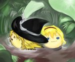  alice_margatroid blonde_hair couple female hat kirisame_marisa nature touhou witch witch_hat yukkuri_alice yukkuri_marisa yukkuri_shiteitte_ne 