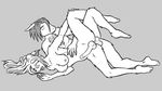  16:9 2010 anal anal_penetration balls balls_deep breasts canine chest_tuft couple dickgirl eyes_closed from_behind glasses hair hat-kun intersex interspecies llama lying male monochrome nipples nude open_mouth penetration penis sex spread_legs spreading wallpaper wolf xexus 
