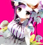  bad_id bad_pixiv_id breasts flower large_breasts patchouli_knowledge purple_hair solo touhou tsuki_yuuhi 