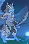  armor blue dragon male patto scalie solo sword tabra weapon 