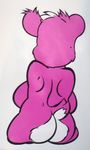  amputee bear breasts butt chubby female fur mammal overweight pink pink_fur quadruple_amputee side_boob solo unknown_artist 