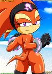  butt echidna female from_behind gloves headband looking_back mobius_unleashed nude pussy shade_the_echidna solo sonic_(series) 