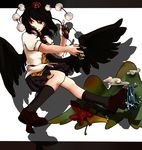  camera geta looking_away shameimaru_aya smile solo strange_cherry tengu-geta touhou 