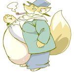  &#21452;&#8224;&#33865; ?&dagger;? canine clothing fox hat male mammal morbidly_obese overweight pants solo tail 