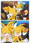  blush canine couple cum cum_in_mouth female fox hedgehog male miles_prower mobian mobius_unleashed oral orgasm penis sega sex shadow_the_hedgehog sonic_(series) tails 