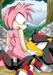  amy_rose couple cum cum_inside female hedgehog male mobian mobius_unleashed nude on_back outside penetration penis pussy rocks sega sex shadow_the_hedgehog sonic_(series) straight trees vaginal vaginal_penetration 