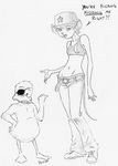  anthro avian bird black_and_white denike duck duo eye_patch eyewear female hat line_art mammal monochrome mouse robyn_(denike) rodent star wednesday 