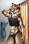  canine erection karabiner male penis shower solo wolf 