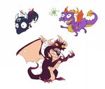  claws cynder dragon feral horns malefor scalie spyro spyro_the_dragon unknown_artist what 