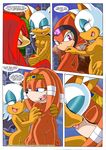  bat breasts comic echidna female kissing knuckles_the_echidna lesbian masturbation mobian mobius_unleashed penis pussy rouge_the_bat sega sonic_(series) tikal_the_echidna 