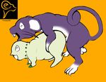  all_fours chikorita doggy_position doggystyle female from_behind male mammal nintendo pok&#233;mon pok&eacute;mon rat rattata rodent sex size_difference straight video_games 