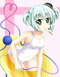  bad_id bad_pixiv_id hat highres innertube kanarai_taru komeiji_koishi mouth_hold one-piece_swimsuit school_swimsuit short_twintails solo swimsuit touhou twintails white_school_swimsuit white_swimsuit 