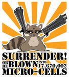  17670002 image_macro micha81 raccoon solo sunglasses weapon 