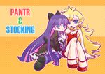  dress engrish goth gothic panty_&amp;_stocking_with_garterbelt panty_(character) panty_(psg) ranguage smile stocking_(character) stocking_(psg) 