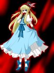  alice_(wonderland) alice_in_wonderland dress hat himi long_hair pantyhose solo 