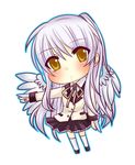  angel_beats! blazer chibi hamster_(868star) highres jacket long_hair school_uniform silver_hair solo tenshi_(angel_beats!) wings yellow_eyes 