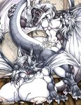  all_fours anal anal_penetration ass_up big_breasts black breasts claws couple cum cum_in_ass cum_inside cumshot dragon female fenrir_lunaris from_behind glasses hair half-closed_eyes huge_penis hyper hyper_breasts indoors long_hair long_white_hair looking_at_viewer male necklace nipples nude open_mouth orgasm penetration penis raised_tail red_eyes scalie sex straight tail white white_hair wings 