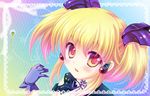  blonde_hair blush irui_guneden lowres matsunami_rumi solo super_robot_wars super_robot_wars_original_generation twintails yellow_eyes 