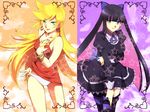  :p dress goth gothic panties panty_&amp;_stocking_with_garterbelt panty_(character) panty_(psg) smile stocking_(character) stocking_(psg) tongue tongue_out underwear 
