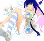  panty_&amp;_stocking_with_garterbelt stocking_(character) stocking_(psg) sword weapon wings 