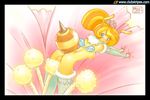  bee breasts female flower miu pollination solo sting wings 