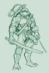  big_penis katana leonardo_(tmnt) male muscles nude penis plain_background reptile ryld scalie shell solo sword teenage_mutant_ninja_turtles turtle uncut weapon white_background 