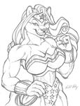 big_breasts breasts bustier canine female hair long_hair mammal muscles muscular_female plain_background richard_foley solo tiara white_background wolf wonder_woman 