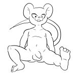  animated anthro balls becoming_erect dragon_ball dragon_ball_super erection flaccid hi_res humanoid_penis male mammal mouse nude penis quitela rodent simple_background sitting solo tailwag uncut unknown_artist 