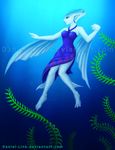  blue breasts female fins lulu_(zora) marine solo tentacles the_legend_of_zelda unknown_artist video_games zora 