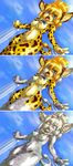 anthro breasts cat cheetah dragon_quest dragon_quest_5 dragon_quest_v fangs feline female killer_panther killerpanther mammal mou nude petrification stone tears tirol unknown_artist whiskers 