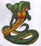  cobra conjoined damagefox female multi_head reptile scalie snake two_heads 