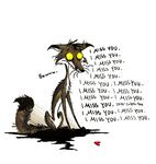  &hearts; &lt;3 bawww canine culpeofox feral fox mammal non-anthro plain_background sad solo white_background yellow_eyes 