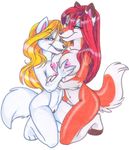  breast_fondling breasts canine couple female fondling fox kneeling lesbian natasha_cat pussy 