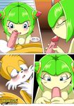  balls blush canine comic cosmo female fox male miles_prower mobius_unleashed nude oral penis pussy seedrian sega sex sonic_(series) straight tails 