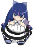  breasts cleavage dress goth gothic large_breasts panty_&amp;_stocking_with_garterbelt stocking_(character) stocking_(psg) 