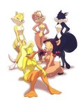  lola_bunny looney_tunes melissa_duck penelope_pussycat petunia_pig spiritto sylvia 