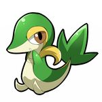  brown_eyes looking_at_viewer nintendo payupayupayu plain_background pok&#233;mon pok&eacute;mon sitting snivy solo tsutaja video_games white_background 