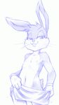  bugs_bunny lagomorph looking_at_viewer male rabbit solo towel unknown_artist warner_brothers 