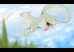 belun blue_eyes dragon feral happy male nude penis smile tail water 