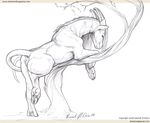  2008 ahkahna anus equine female feral hooves horns horse pussy sketch solo tree 