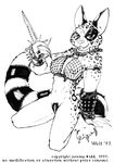  1995 breasts classic collar dagger female fishnet jewelry lemur looking_at_viewer older_than_dirt pussy vintage wolfkidd 