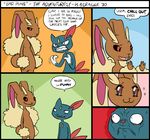  &gt;:c :3 comic female humour irrisorie kill_it_with_fire lopunny pok&eacute;mon pun sneasel 