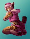  chibi-marrow cute feline girly horny looking_at_viewer lynx male panties penis pink solo underwear 