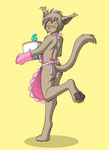  apron basitin blush cake canine girly keith_(twokinds) male nude solo tail teasing tom_fischbach twokinds 