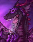  acidic breath dragon female imminent_vore lagomorph male open_mouth rabbit saliva scalie size_difference teeth tongue vore 