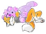  butt canine cute fox plushie 